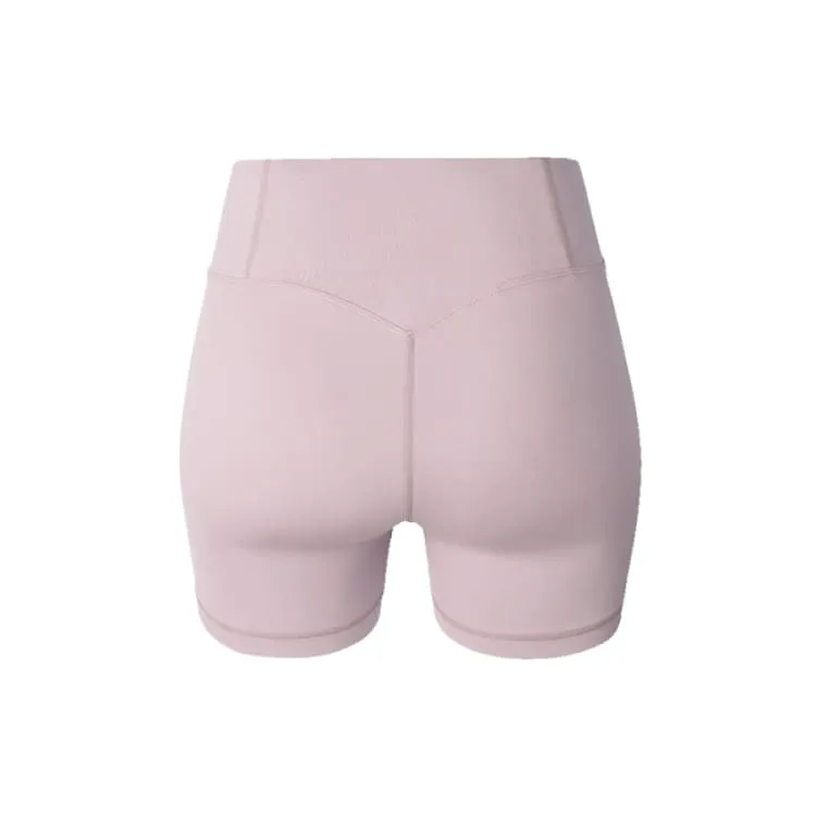Barrel Fit Womens Plain 3.5" Leggings-PINK