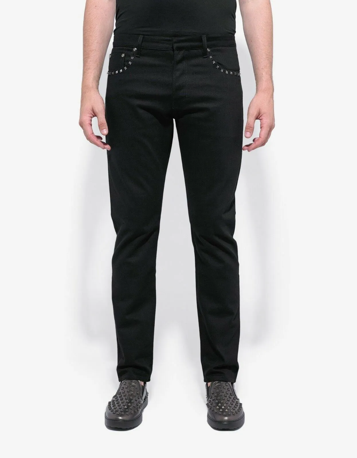 Rockstud Untitled Black Denim Jeans